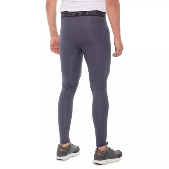 Under Armour Project Rock TurfGear Leggings Men's Size XL Football Soccer Rugby - Picture 2 of 4